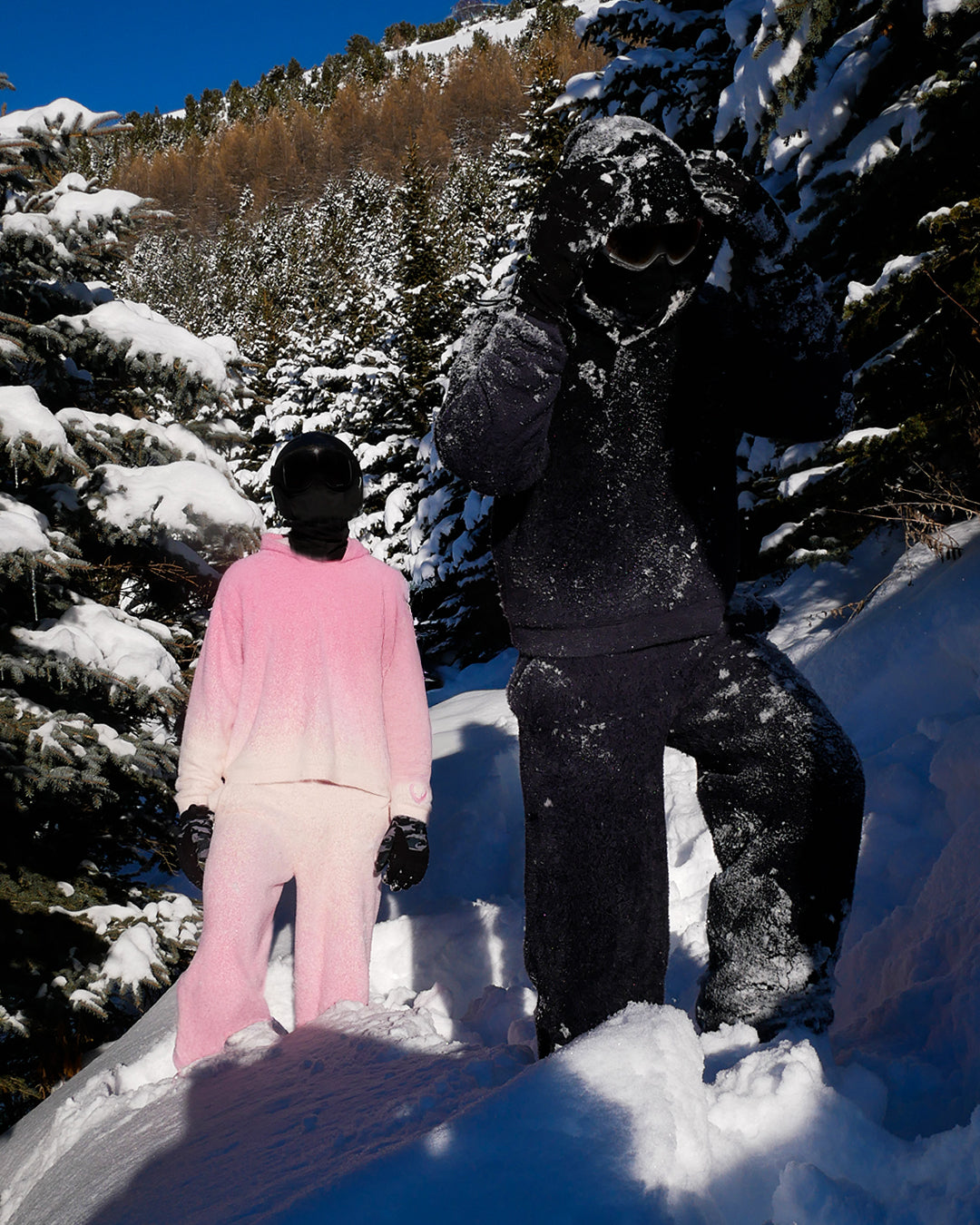 PANTS FLUFFY HARMONIE - OBSIDIAN