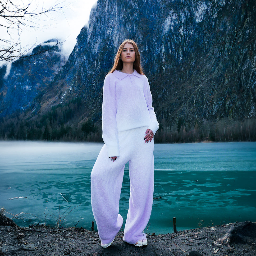 PANT FLUFFY HARMONIE - PURPLE