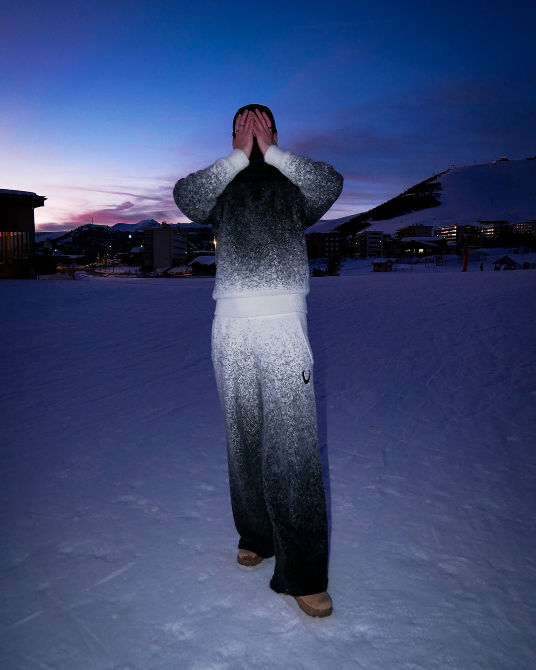 POLO FLUFFY HARMONIE - BLACK