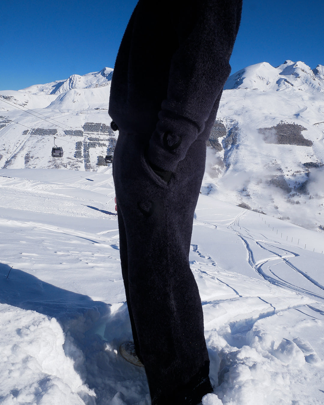 PANTS FLUFFY HARMONIE - OBSIDIAN