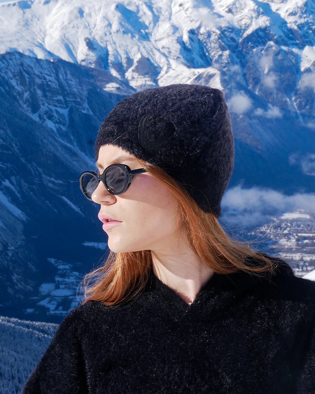 BONNET FLUFFY HARMONIE - OBSIDIAN