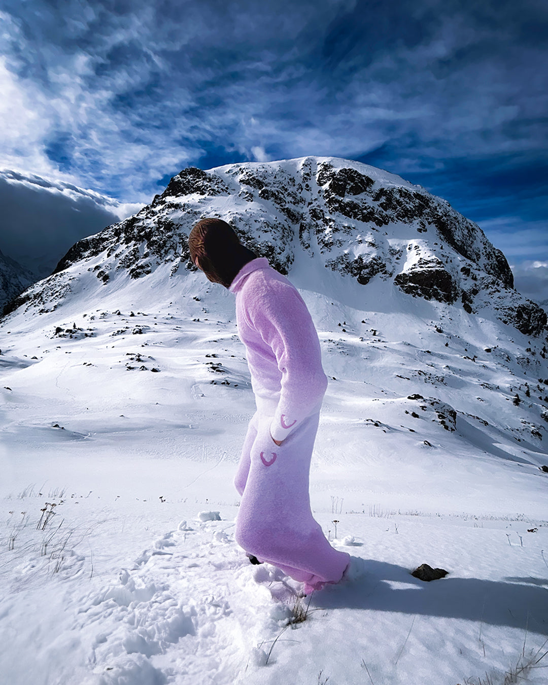 POLO FLUFFY HARMONIE - PURPLE