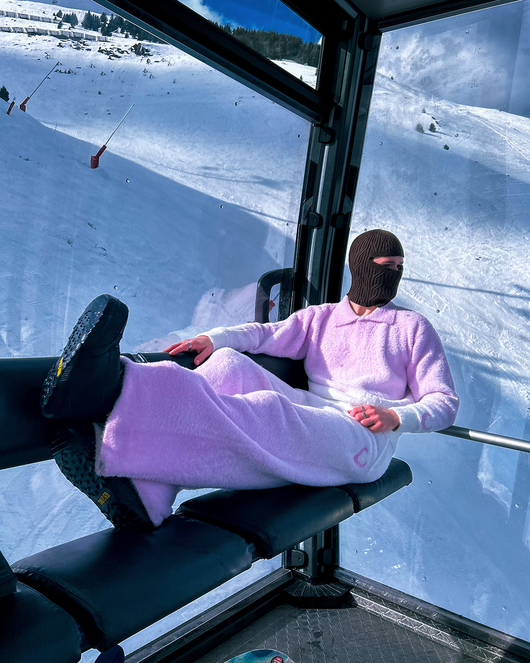 POLO FLUFFY HARMONIE - PURPLE