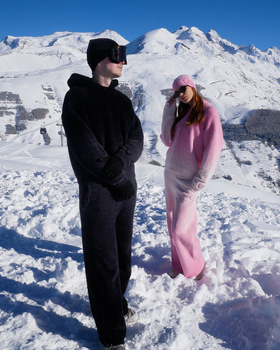 HOODIE FLUFFY HARMONIE - OBSIDIAN