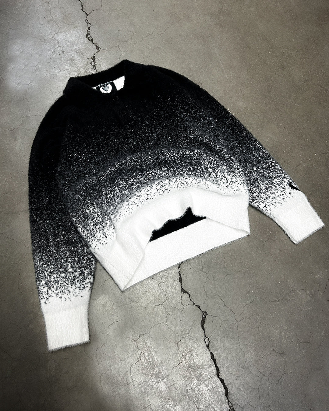 POLO FLUFFY HARMONIE - BLACK